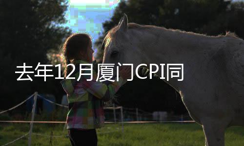 【】厦门CPI环比下降0.1％